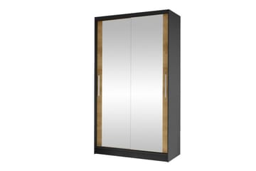 Glenmore Garderob m. Spegel Black - Opbevaring - Tøjopbevaring - Garderobeskabe