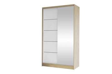 Glenmore Garderob m. Spegel White - Opbevaring - Tøjopbevaring - Garderobeskabe