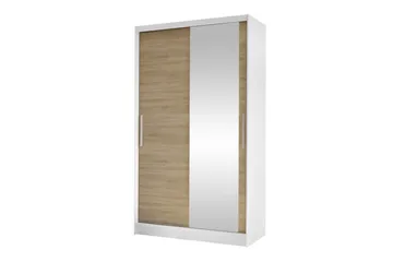 Glenmore Garderob m. Spegel White - Opbevaring - Tøjopbevaring - Garderobeskabe