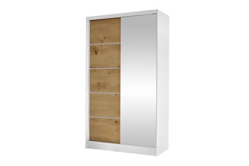 Glenmore Garderob m. Spegel White - Opbevaring - Tøjopbevaring - Garderobeskabe