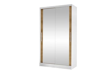 Glenmore Garderob m. Spegel White - Opbevaring - Tøjopbevaring - Garderobeskabe