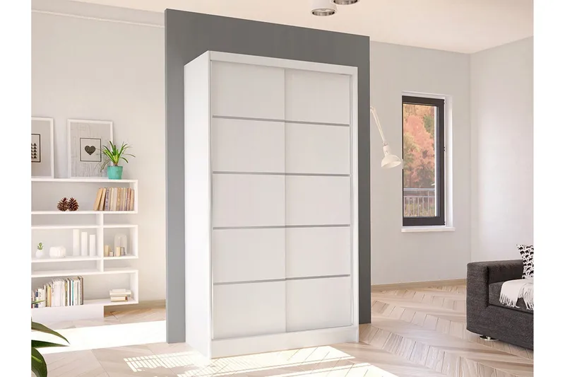 Glenmore Garderob White - Opbevaring - Tøjopbevaring - Garderobeskabe