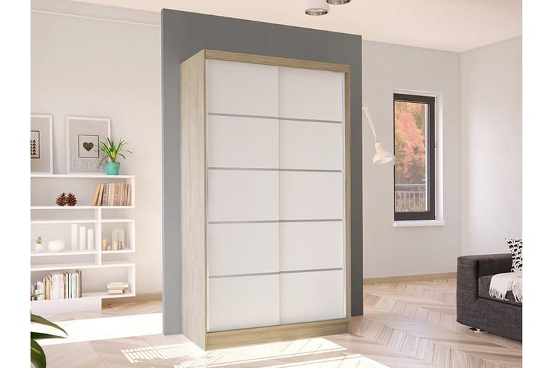 Glenmore Garderob White - Opbevaring - Tøjopbevaring - Garderobeskabe