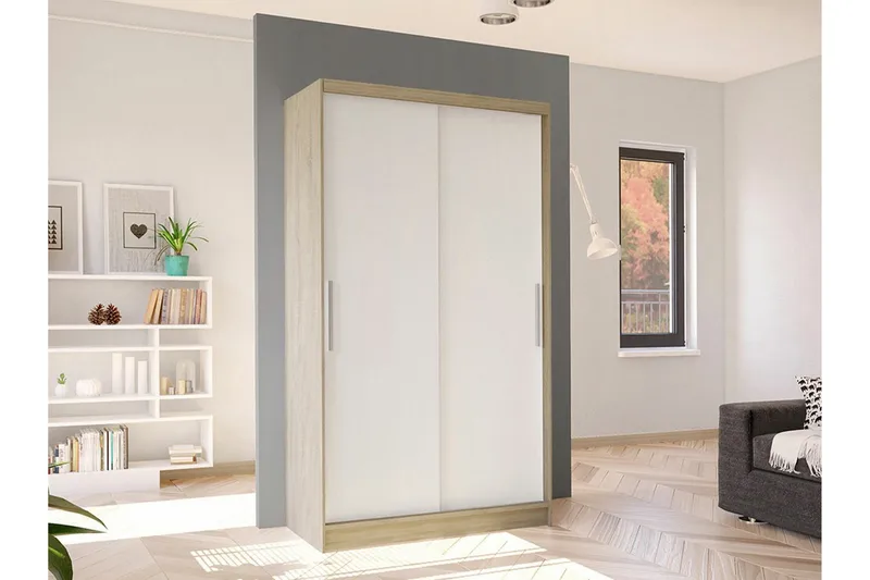 Glenmore Garderob White - Opbevaring - Tøjopbevaring - Garderobeskabe