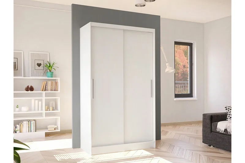 Glenmore Garderob White - Opbevaring - Tøjopbevaring - Garderobeskabe