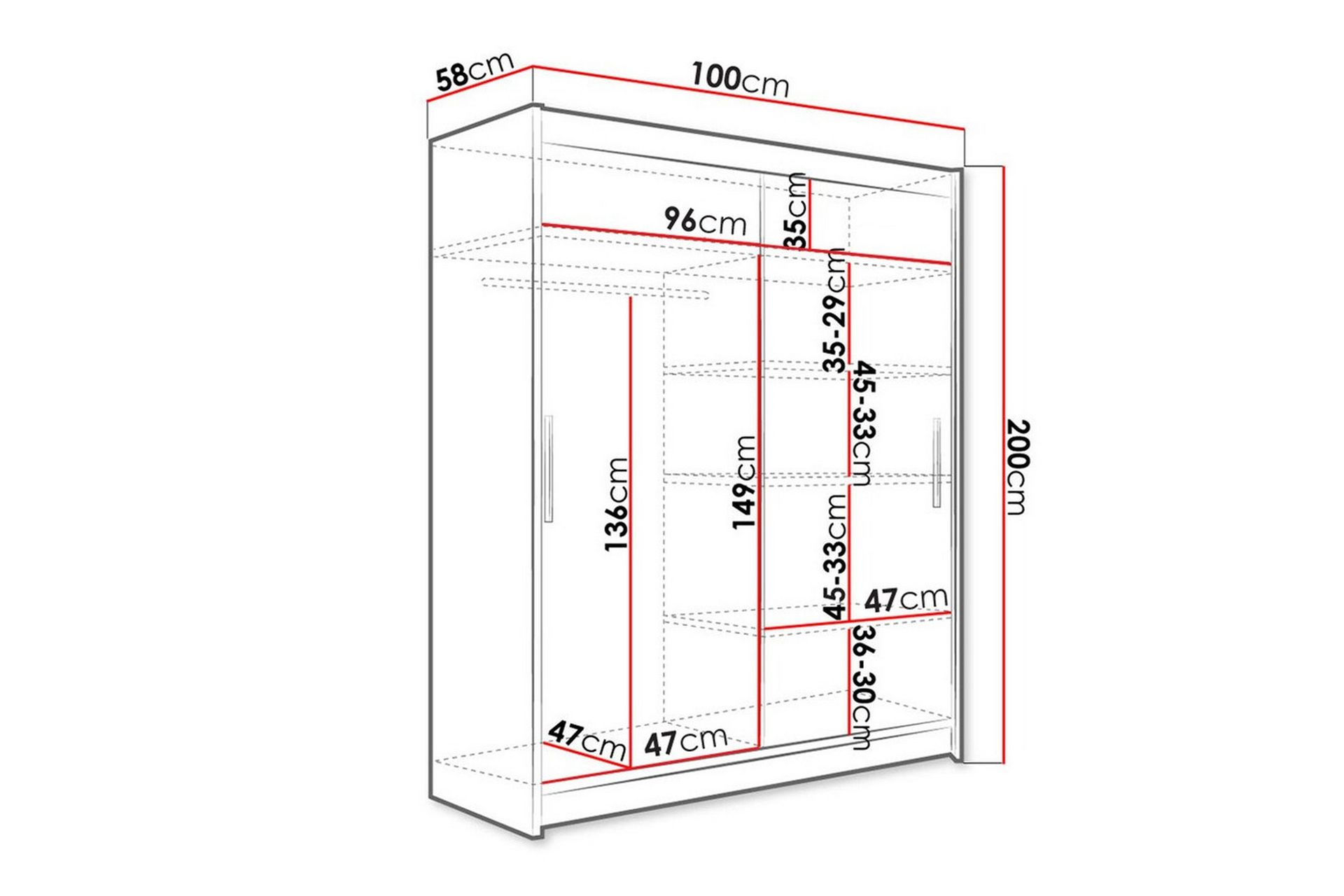 Glenmore Garderobe - Brun - Opbevaring - Tøjopbevaring - Garderobeskabe