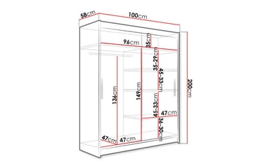 Glenmore Garderobe - Hvid - Opbevaring - Tøjopbevaring - Garderobeskabe