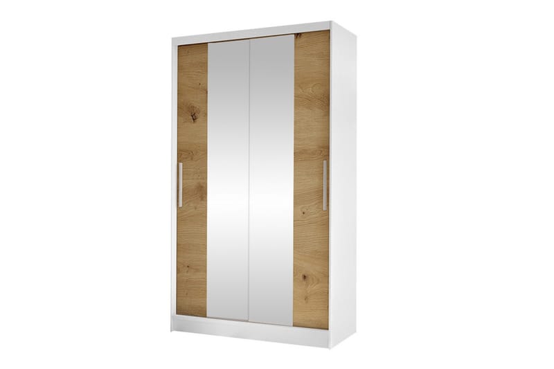 Glenmore Garderobe med spejl - Hvid - Opbevaring - Tøjopbevaring - Garderobeskabe