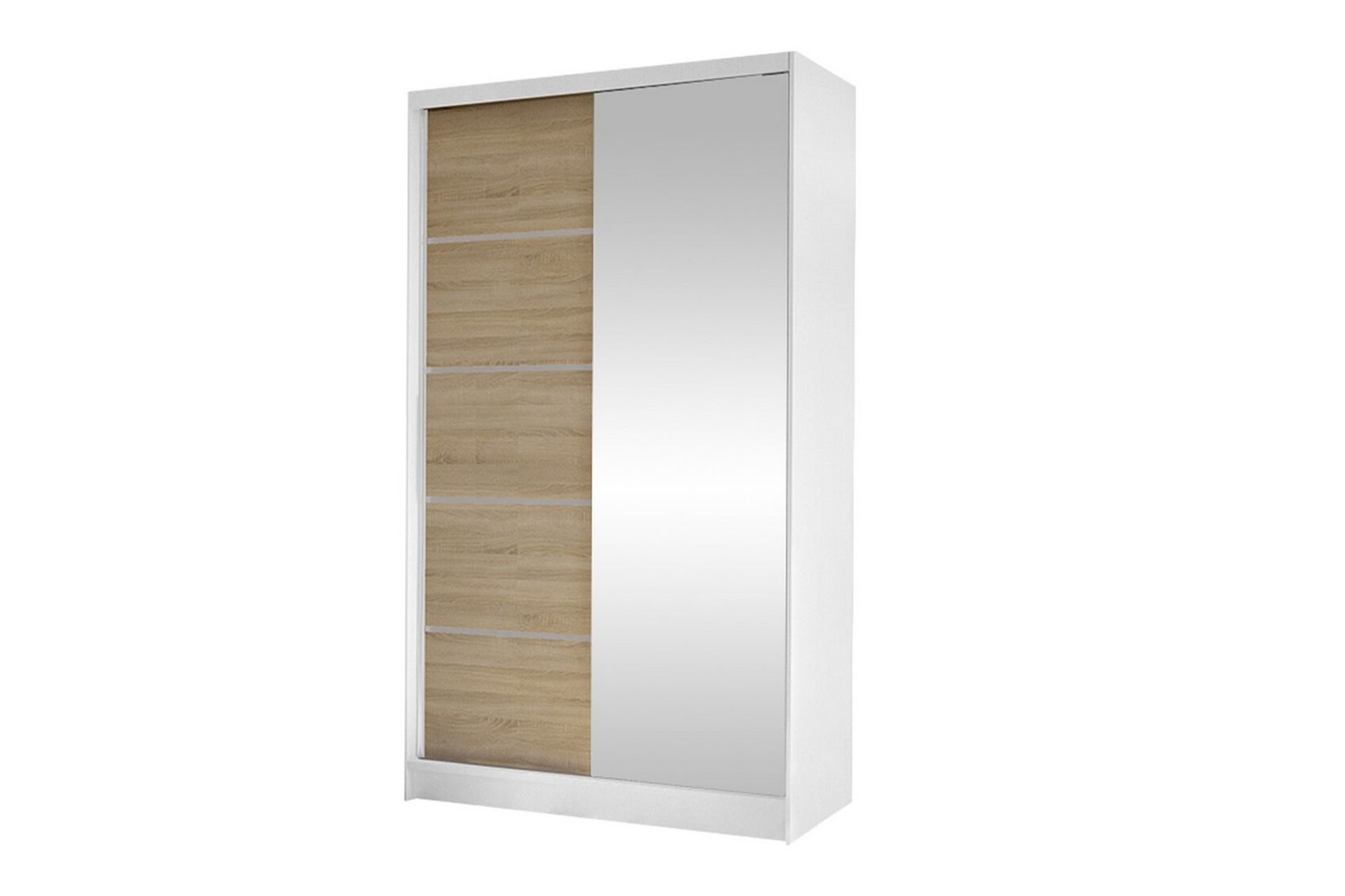 Glenmore Garderobe med spejl - Hvid - Opbevaring - Tøjopbevaring - Garderobeskabe