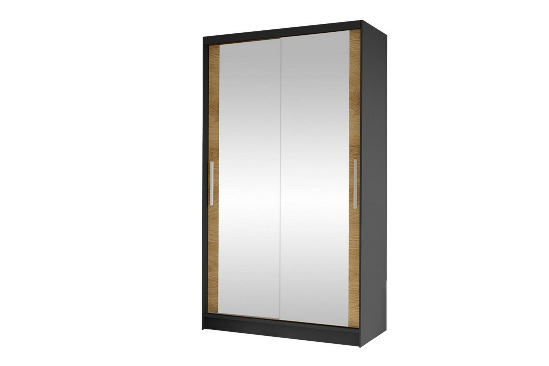 Glenmore Garderobe med spejl - Sort - Opbevaring - Tøjopbevaring - Garderobeskabe