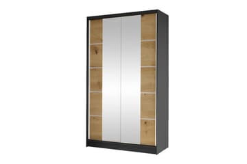 Glenmore Garderobe med spejl - Sort - Opbevaring - Tøjopbevaring - Garderobeskabe