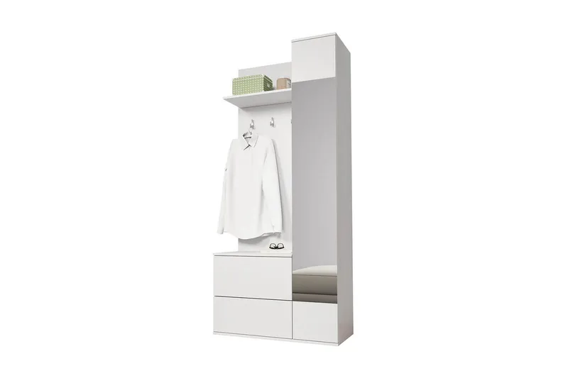 Grøn garderobe 90x34x195 cm, undefined