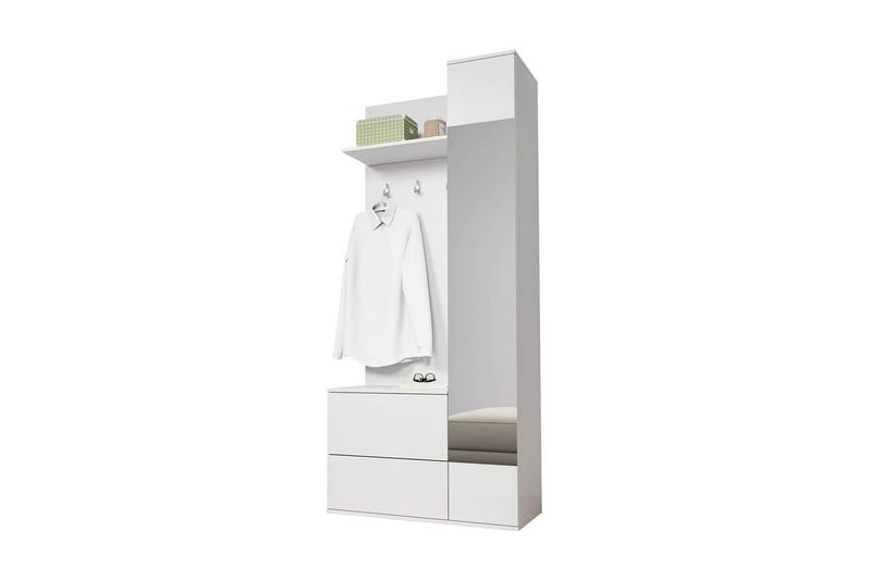 Grøn garderobe 90x34x195 cm - Garderobeskabe - Garderobeskab & klædeskab