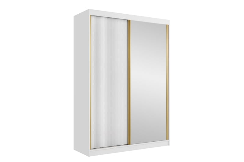 Gudelia Garderobeskab 151x216 cm, Hvid