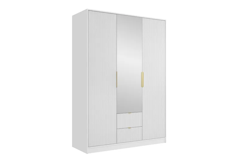 Gudelia Garderobeskab 151x216 cm, Hvid