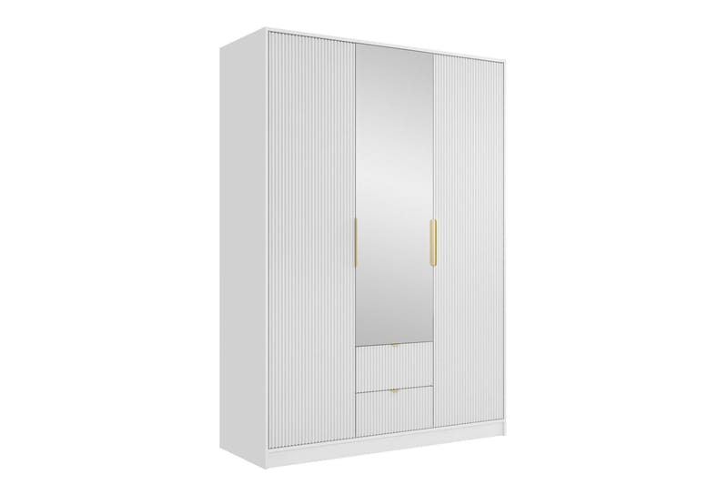 Gudelia Garderobeskab 151x216 cm, Hvid