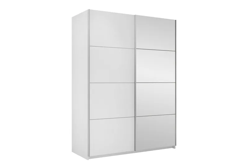 Haparanda Garderobe med Spejl 150 cm, Hvid