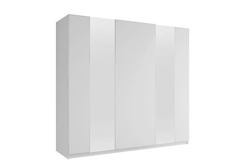 Haruna Garderobeskab med Spejl 250x235 cm, Hvid