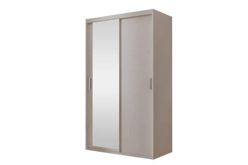 Harvinder Garderob med Spejl 120x205 cm, Beige