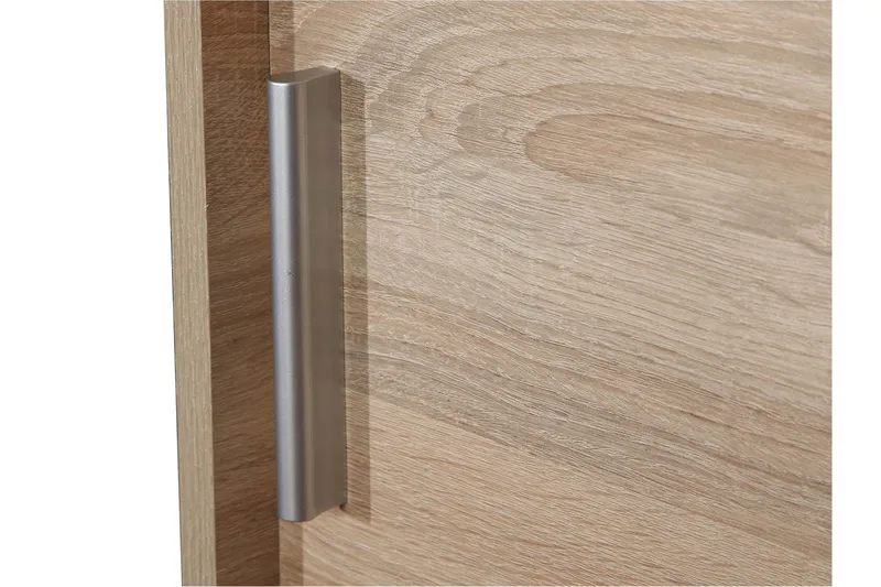 Harvinder Garderob med Spejl 120x205 cm - Beige - Opbevaring - Tøjopbevaring - Garderobeskabe