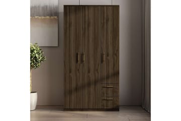 Hearst Garderobe 90x171,8 cm - Valnød - Opbevaring - Tøjopbevaring - Garderobeskabe - Garderobeskab & klædeskab
