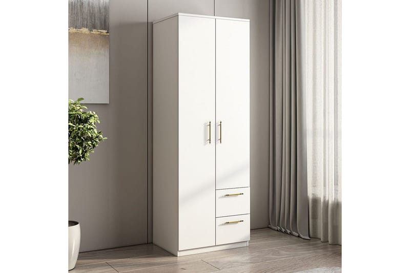 Hearst Garderobesskåp 60x171,8 cm - Hvid - Opbevaring - Tøjopbevaring - Garderobeskabe - Garderobeskab & klædeskab