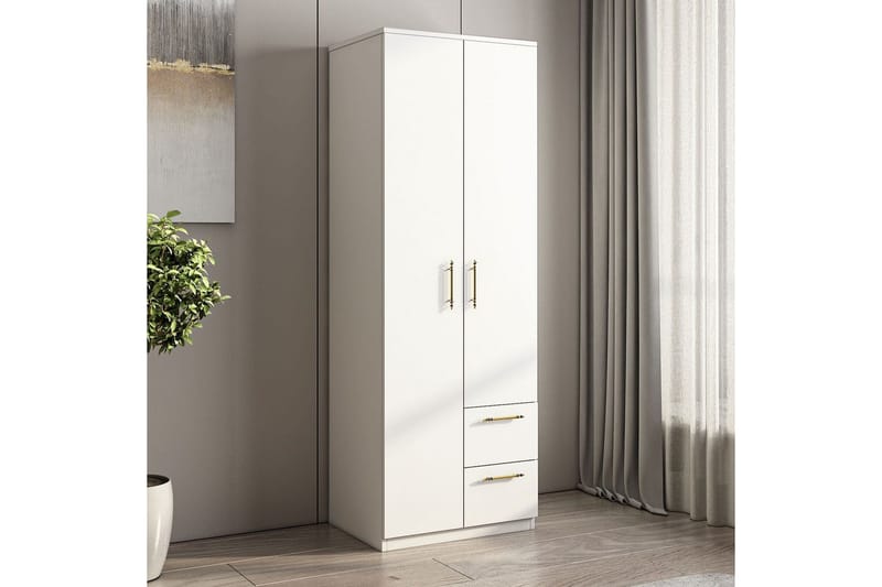 Hearst Garderobesskåp 60x171,8 cm - Hvid - Opbevaring - Tøjopbevaring - Garderobeskabe