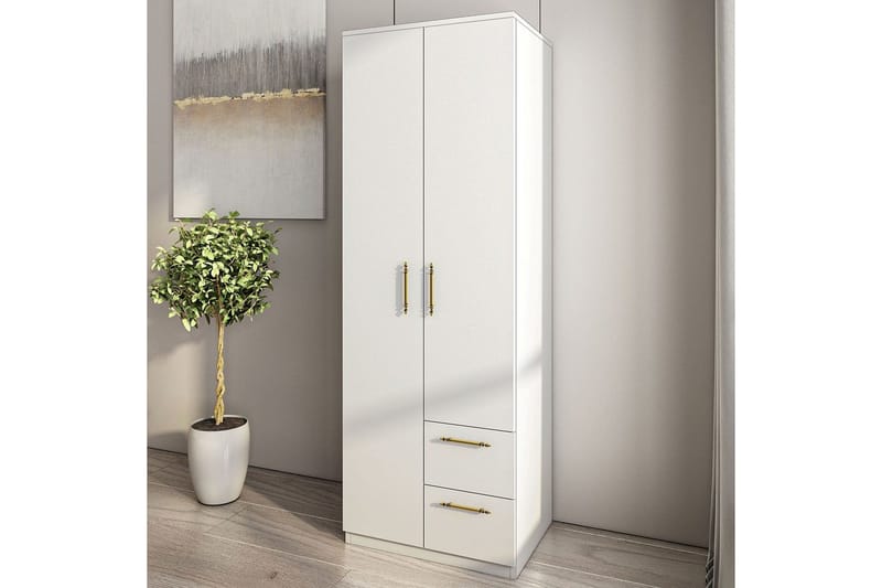 Hearst Garderobesskåp 60x171,8 cm - Hvid - Opbevaring - Tøjopbevaring - Garderobeskabe