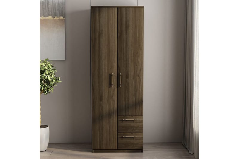 Hearst Garderobesskåp 60x171,8 cm - Valnød - Opbevaring - Tøjopbevaring - Garderobeskabe - Garderobeskab & klædeskab