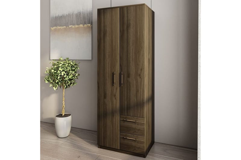 Hearst Garderobesskåp 60x171,8 cm - Valnød - Opbevaring - Tøjopbevaring - Garderobeskabe - Garderobeskab & klædeskab