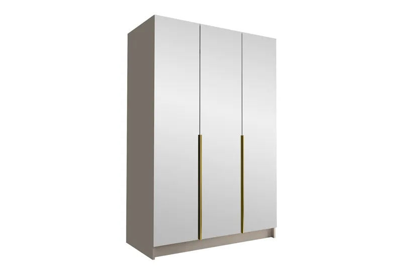 Herrljunga Garderob med Spejl 150 cm, Kashmir/Guld