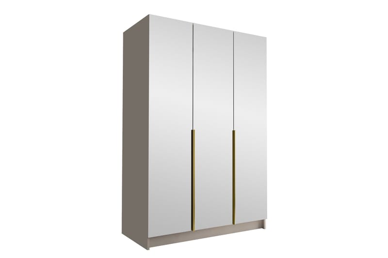 Herrljunga Garderob med Spejl 150 cm, Kashmir/Guld