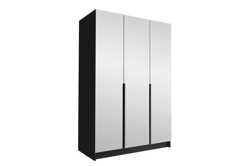 Herrljunga Garderob med Spejl 150 cm, Sort