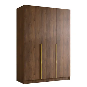 Herrljunga Garderobe 150x215 cm - Brun/Guld - Opbevaring - Tøjopbevaring - Garderobeskabe