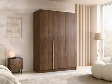 Herrljunga Garderobe 150x215 cm - Brun/Guld - Opbevaring - Tøjopbevaring - Garderobeskabe