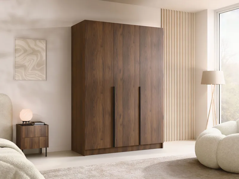 Herrljunga Garderobe 150x215 cm - Brun/Sort - Opbevaring - Tøjopbevaring - Garderobeskabe