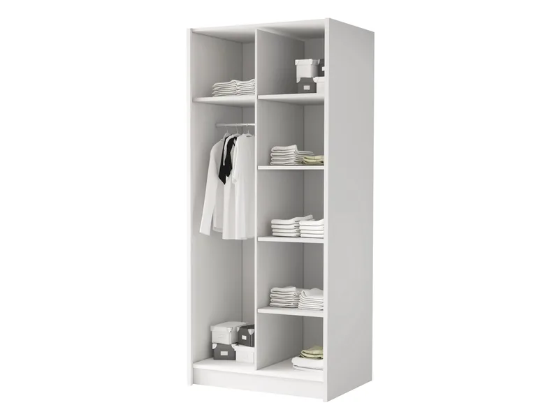 Herrljunga Garderobe med Spejl 100x215 cm - Guld/Spejl - Opbevaring - Tøjopbevaring - Garderobeskabe