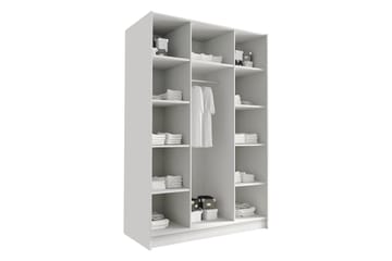 Herrljunga Garderobe med Spejl 150 cm - Kashmir/Guld - Opbevaring - Tøjopbevaring - Garderobeskabe