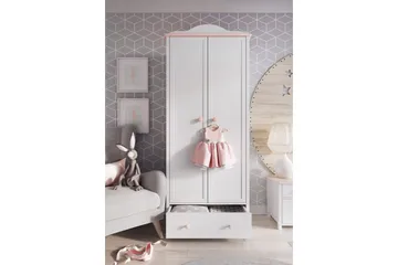 Hilts Garderobe 85x196 cm - Hvid - Opbevaring - Tøjopbevaring - Garderobeskabe