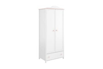 Hilts Garderobeskab 85x196 cm i Træ - Hvid - Opbevaring - Tøjopbevaring - Garderobeskabe