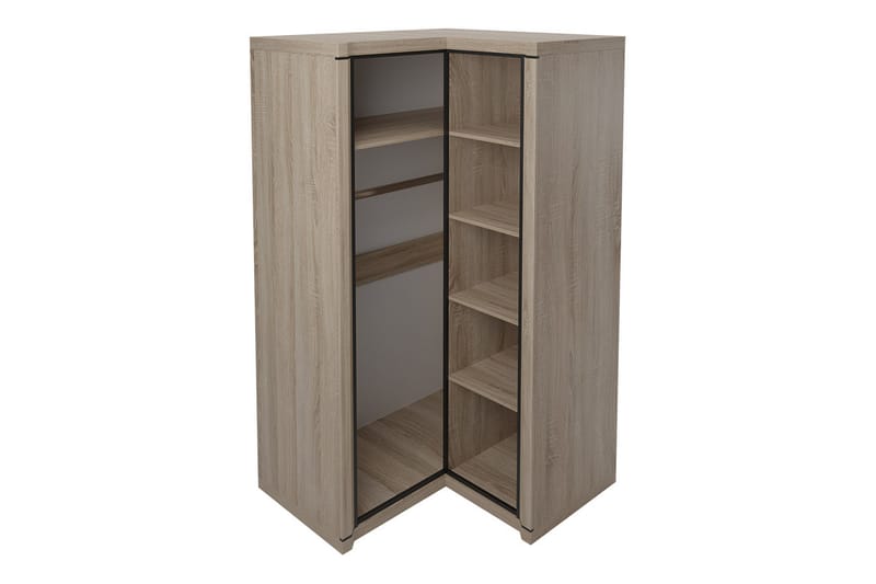 Dallas garderobe 100x58x192 cm - Hjørnegarderobe