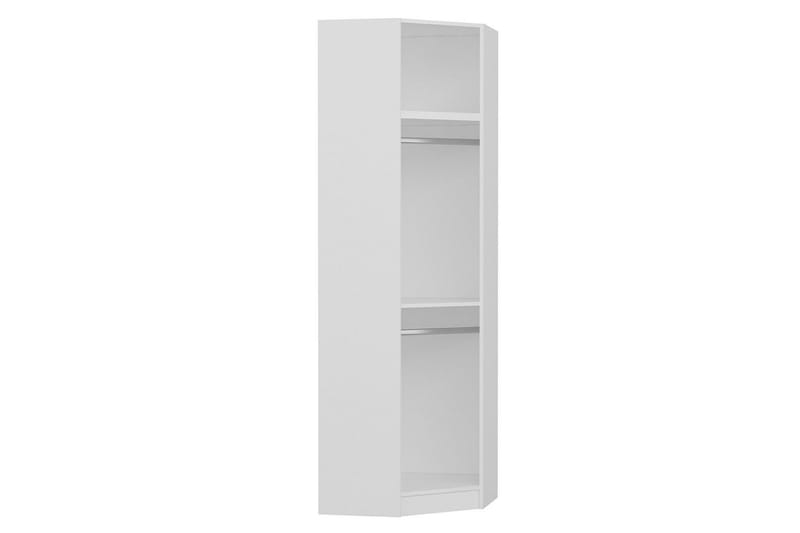 Fruitland Hjørnegarderobe 74 cm - Hvid - Opbevaring - Tøjopbevaring - Garderobeskabe - Hjørnegarderobe