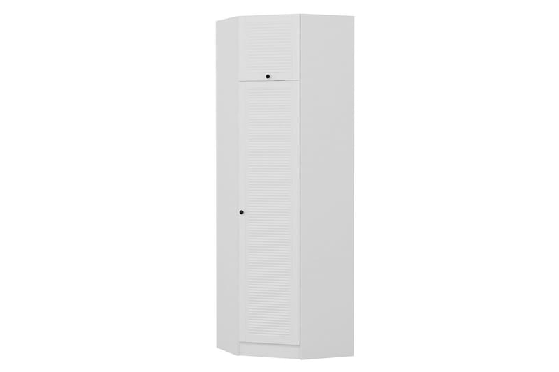 Fruitland Hjørnegarderobe 74 cm - Hvid - Opbevaring - Tøjopbevaring - Garderobeskabe - Hjørnegarderobe