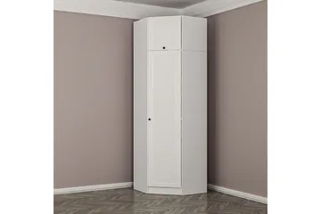 Fruitland Hjørnegarderobe 74 cm - Hvid - Opbevaring - Tøjopbevaring - Garderobeskabe - Hjørnegarderobe