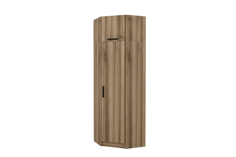 Fruitland Hjørnegarderobe 74 cm - Oak - Opbevaring - Tøjopbevaring - Garderobeskabe - Hjørnegarderobe