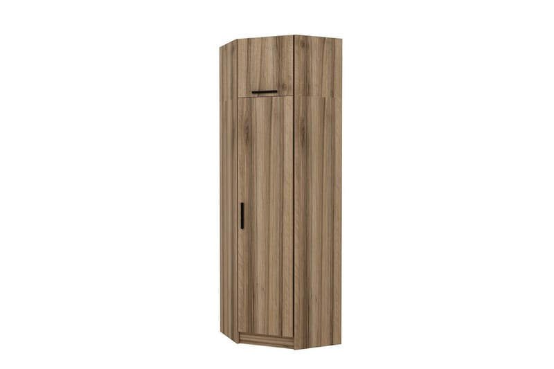 Fruitland Hjørnegarderobe 74 cm - Oak - Opbevaring - Tøjopbevaring - Garderobeskabe - Hjørnegarderobe