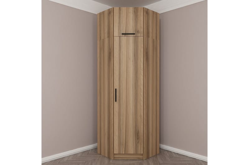 Fruitland Hjørnegarderobe 74 cm - Oak - Hjørnegarderobe