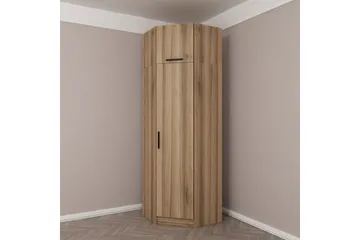 Fruitland Hjørnegarderobe 74 cm - Oak - Opbevaring - Tøjopbevaring - Garderobeskabe - Hjørnegarderobe