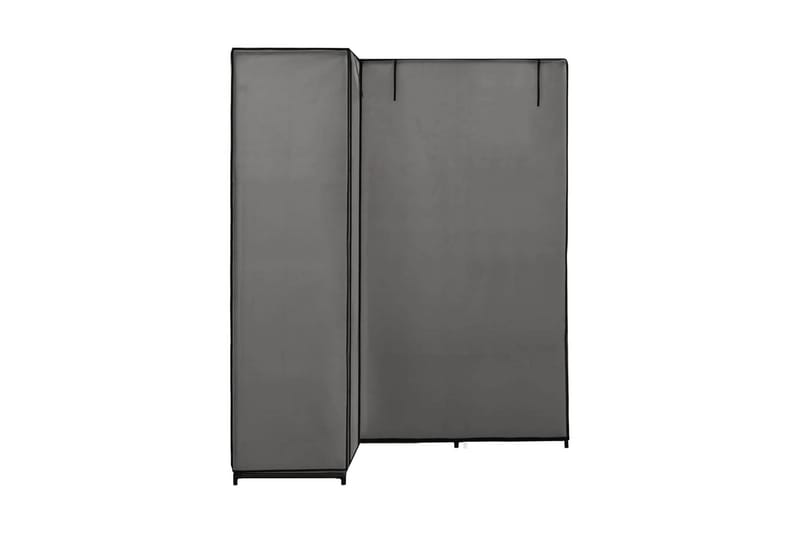 Hjørneklædeskab 130 X 87 X 169 Cm Grå - Grå - Opbevaring - Tøjopbevaring - Garderobeskabe - Hjørnegarderobe