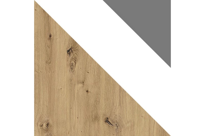 Nero Garderobe 87 cm - Natur/Hvid/Grå - Opbevaring - Tøjopbevaring - Garderobeskabe - Hjørnegarderobe